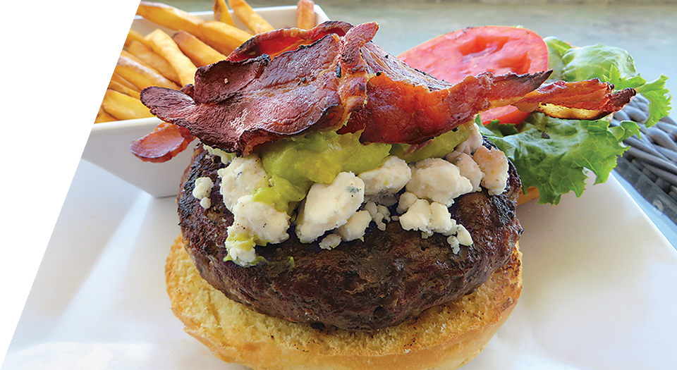 Cobb Burger at Seaside Bar and Grill