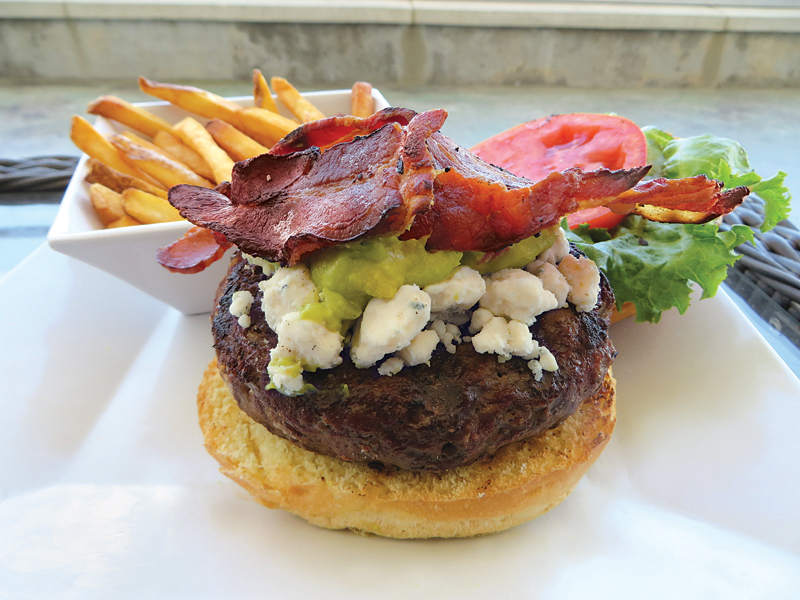 Cobb Burger at Seaside Bar and Grill