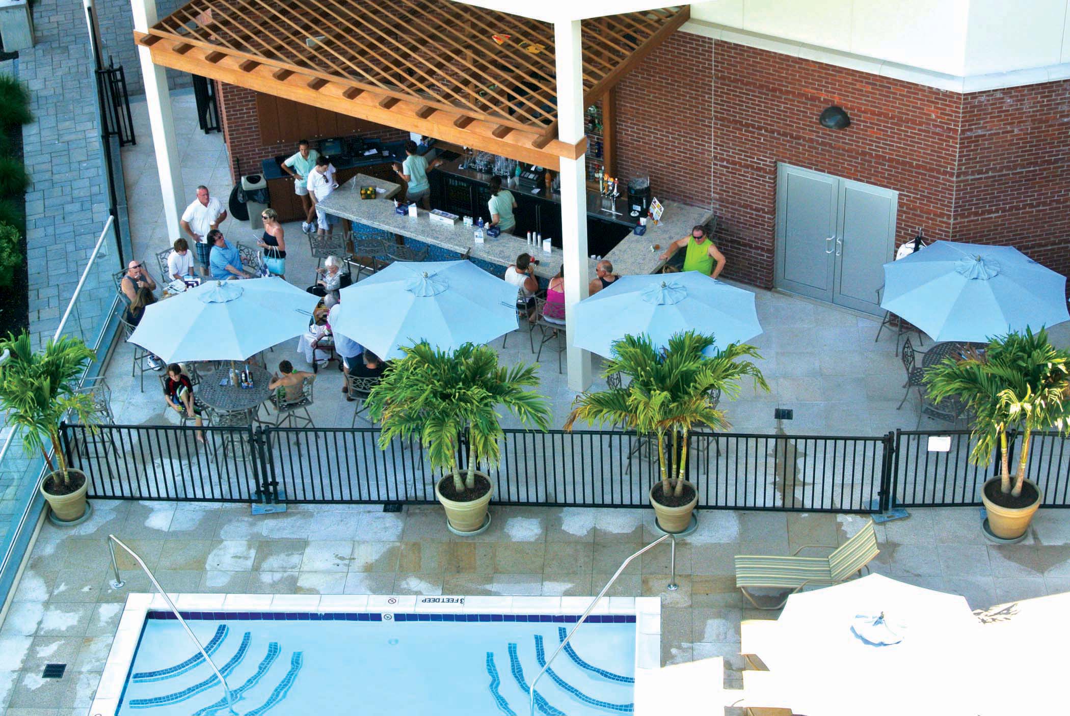 Main Seating Overhead View at Seaside Bar and Grill