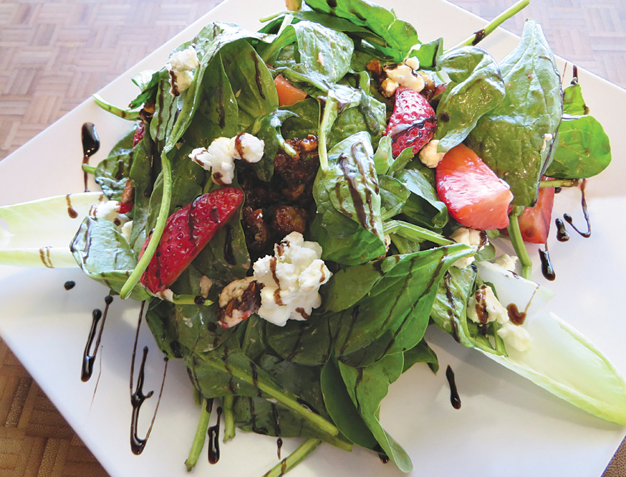 North Fork Spinach Salad at Seaside Bar and Grill